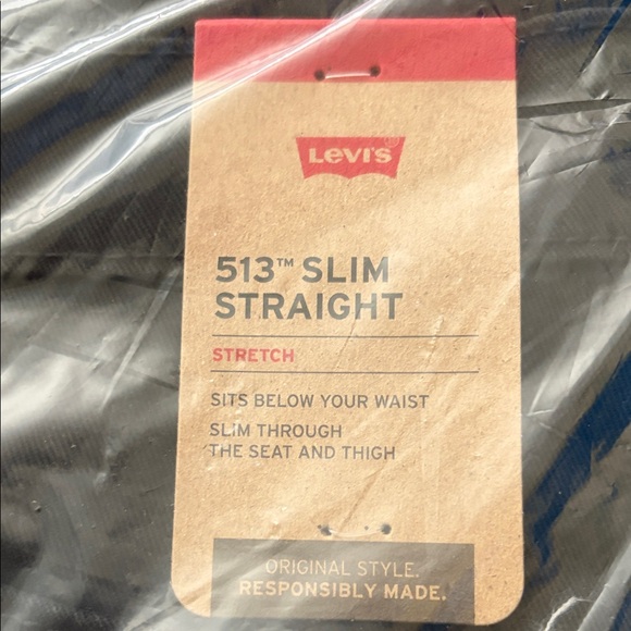 Levi's 513 Slim Straight Jeans - Dark - Picture 3 of 5